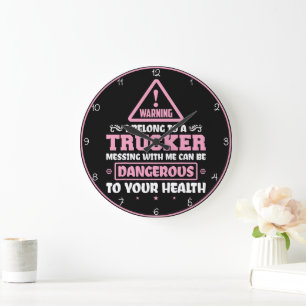 Grande Horloge Ronde Avertissement : Appartient À Un Camion