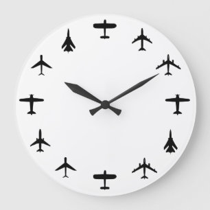 Grande Horloge Ronde Aviation Large Clock
