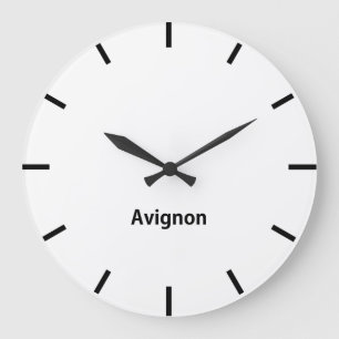 Grande Horloge Ronde Avignon Ville fuseau horaire Newsroom Wall