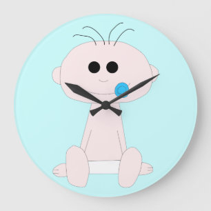 Grande Horloge Ronde Baby Boy Round Clock