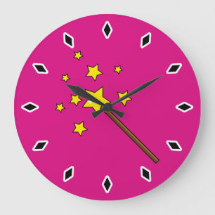 Grande Horloge Ronde Baguette magique