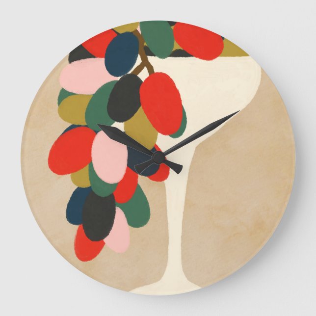 Grande Horloge Ronde Baie de raisins (Recto)