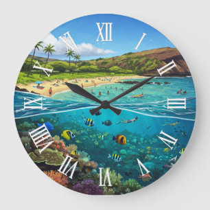 Grande Horloge Ronde Baie d'Hanauma Oahu Hawaii Voyage
