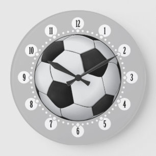 Grande Horloge Ronde Bal de football classique  Cadeaux Cool