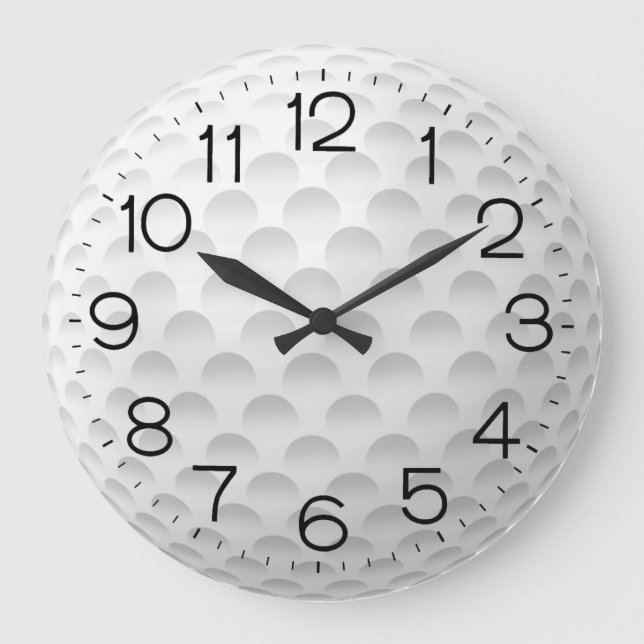 Grande Horloge Ronde Bal de golf blanc (Recto)