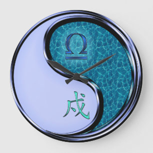 Grande Horloge Ronde Balance & Chien d'Eau