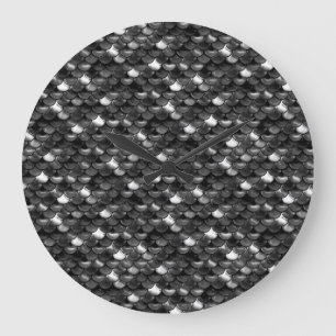 Grande Horloge Ronde Balances noires et blanches