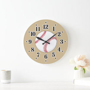 Grande Horloge Ronde Balle de baseball