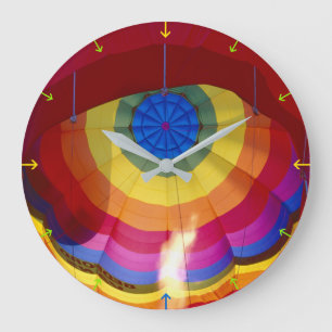 Grande Horloge Ronde Ballon à air chaud