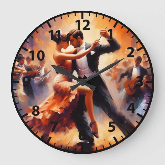 Grande Horloge Ronde Ballroom Dancing Swing Dance Couples (Recto)