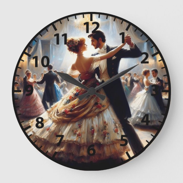 Grande Horloge Ronde Ballroom Dancing Swing Dance Couples (Recto)