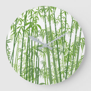 Grande Horloge Ronde Bambou 7
