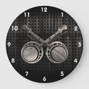 Grande Horloge Ronde Banjos de duel rocailleux