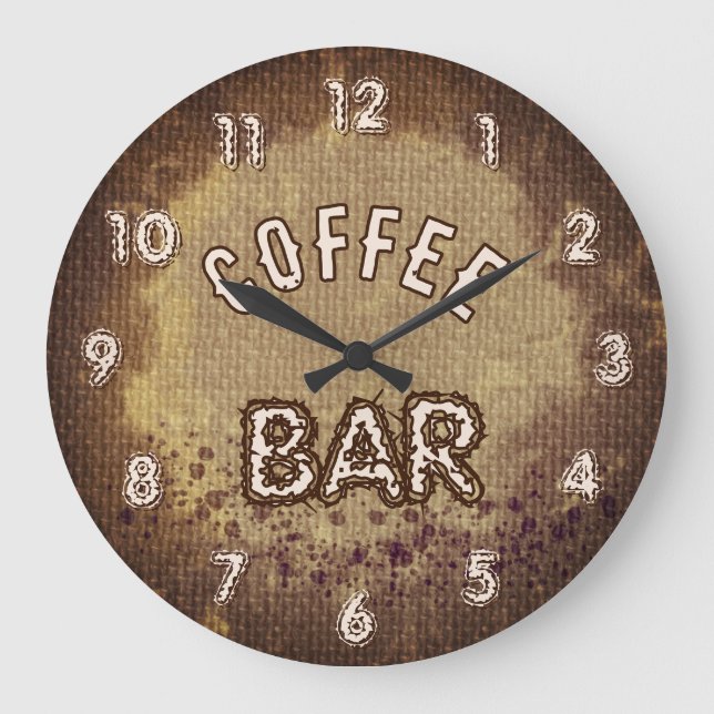 Grande Horloge Ronde Bar à café (Recto)