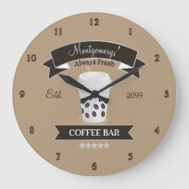 Grande Horloge Ronde Bar Café Toujours Frais
