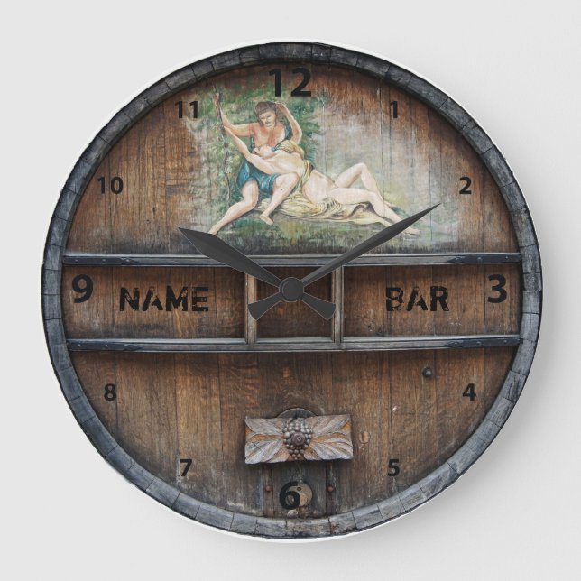 Grande Horloge Ronde Bar Or Pub Owner Or Client (Recto)