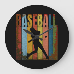 GRANDE HORLOGE RONDE BASE-BALL VINTAGE