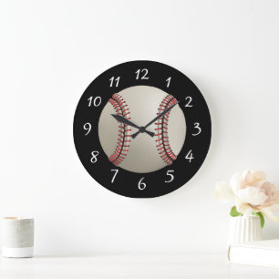 Grande Horloge Ronde Baseball Animé