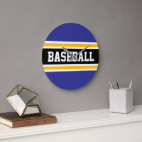 BASEBALL Noir Blanc Orange Bleu foncé Rayures