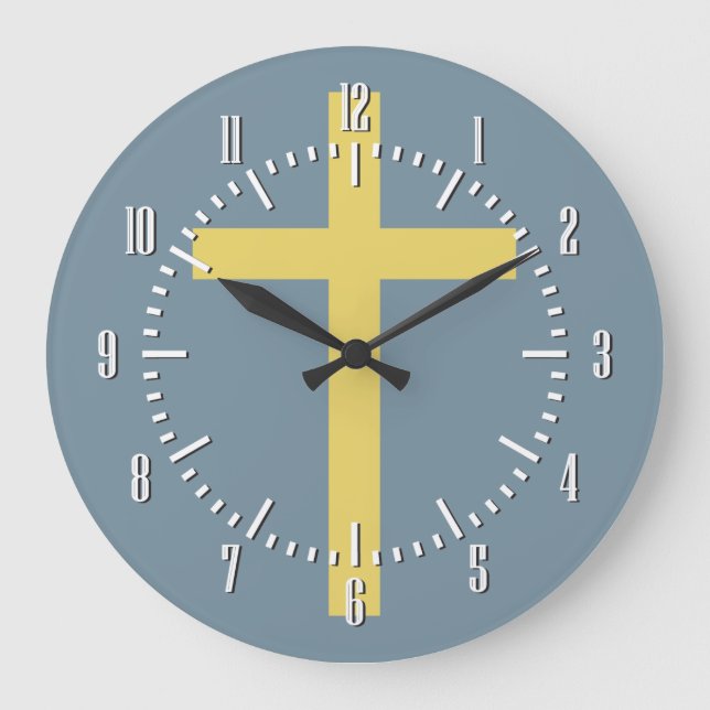 Grande Horloge Ronde Basic Christian Cross Golden Ratio (Recto)