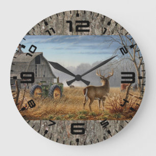Grande Horloge Ronde Bataille des mâles