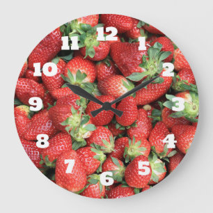 Grande Horloge Ronde Batch of Red Juicy Strawberries