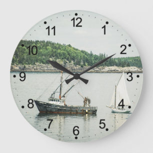Grande Horloge Ronde Bateaux du port du Maine Bar