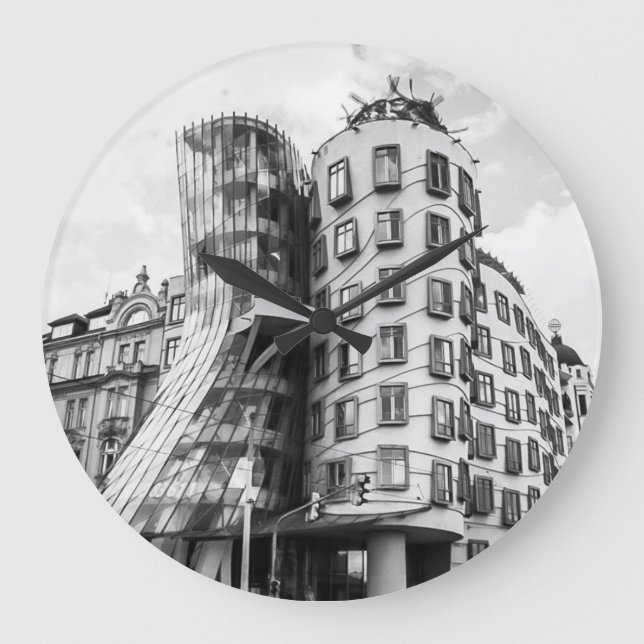 Grande Horloge Ronde Bâtiment de danse à Prague (Recto)