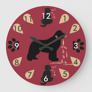 Grande Horloge Ronde Bave de Terre-Neuve de ~ d'horloge