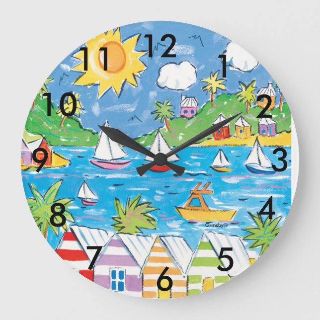 Grande Horloge Ronde Beach clock (Recto)