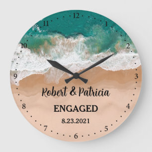 Grande Horloge Ronde Beach Engaged Keepsaké Fiançailles 2022