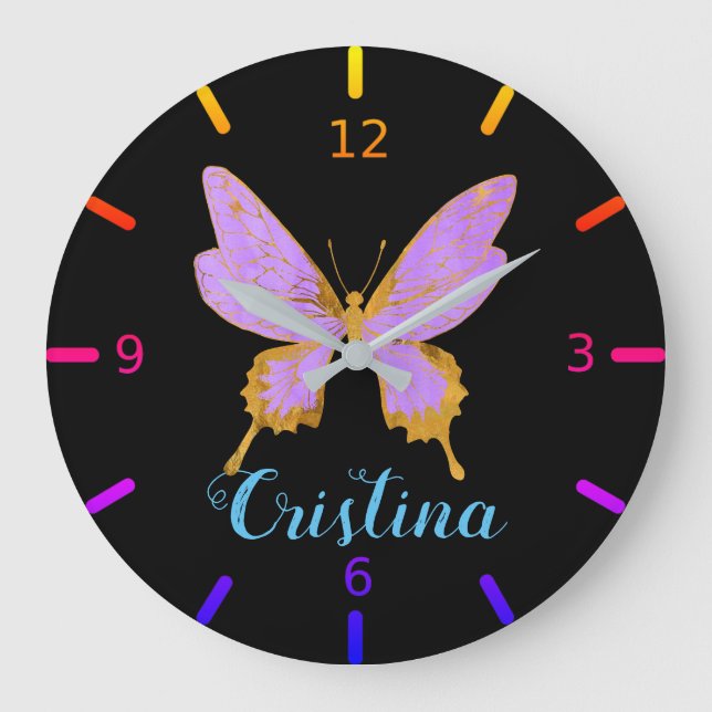 Grande Horloge Ronde Beau Papillon (Recto)
