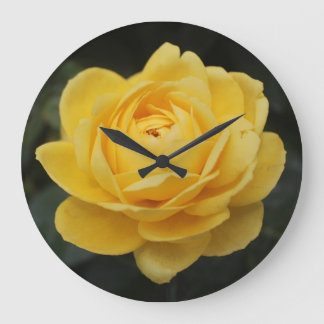 Grande Horloge Ronde Beau rose jaune