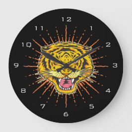 Grande Horloge Ronde Beau tigre
