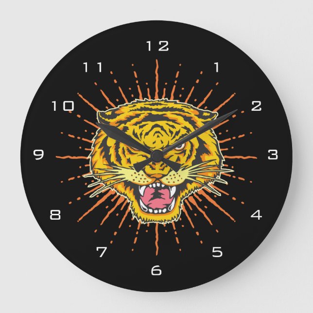 Grande Horloge Ronde Beau tigre (Recto)