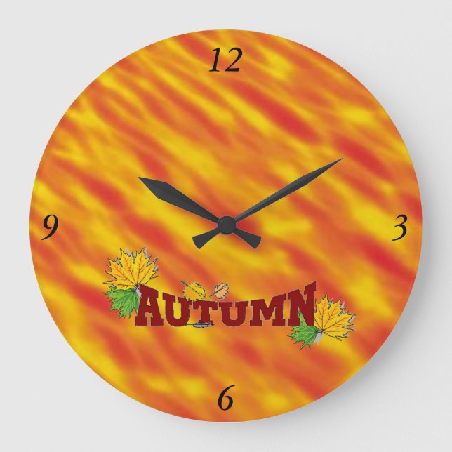 Grande Horloge Ronde Beauté d'Automne - (Recto)
