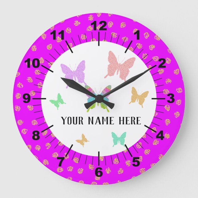 Grande Horloge Ronde Beautiful Butterfly (Recto)