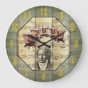 Grande Horloge Ronde Beethoven ~ Orchestre symphonique ~ Timpani ~  