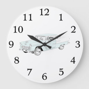 Grande Horloge Ronde Bel Air 1955 de Chevy