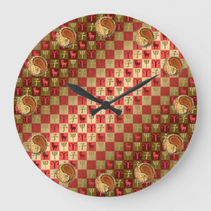 Grande Horloge Ronde Bélier & Rat de Bois