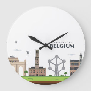 Grande Horloge Ronde Belle Belgique