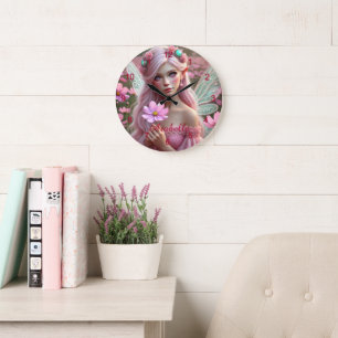 Grande Horloge Ronde Belle fée d'octobre à Cosmos