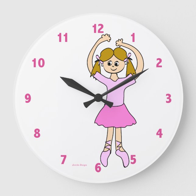Grande Horloge Ronde Belle fille de ballet (Recto)