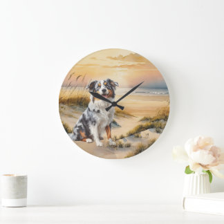 Grande Horloge Ronde Berger Australien dans une crique de plage