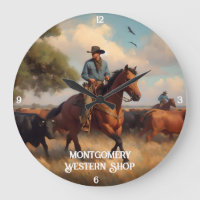 Bétail d'élevage de cowboys à cheval