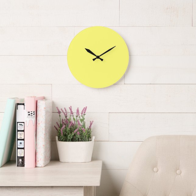 Grande Horloge Ronde Beurre jaune (Salle de lecture)