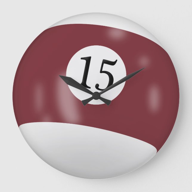 Grande Horloge Ronde Billard Numéro 15 (Recto)