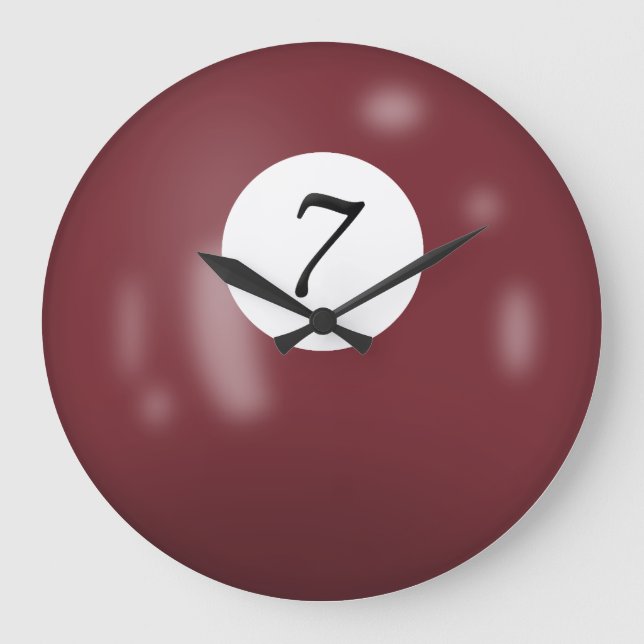 Grande Horloge Ronde Billard numéro 7 (Recto)