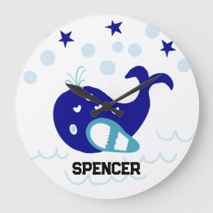 GRANDE HORLOGE RONDE BILLY LA BALEINE