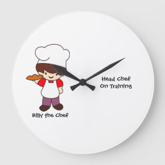 Grande Horloge Ronde Billy the Chef Masterchef Print 